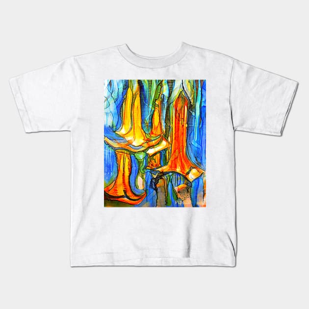 sarahs datura Kids T-Shirt by Pipsilk